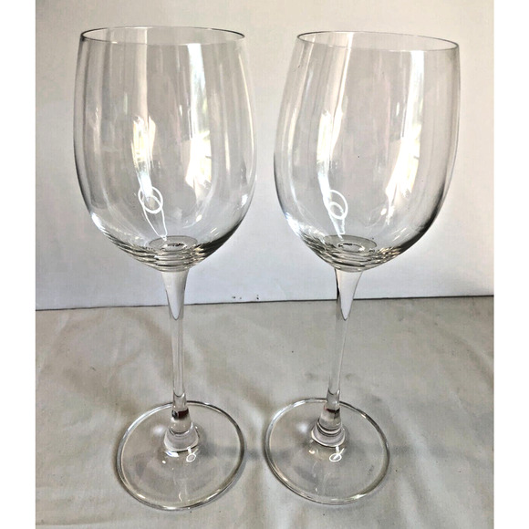 Set 2 Lenox Tuscany Classics 9.25" Red Wine Glasses Wine Tasting Series Marked - Picture 1 of 2